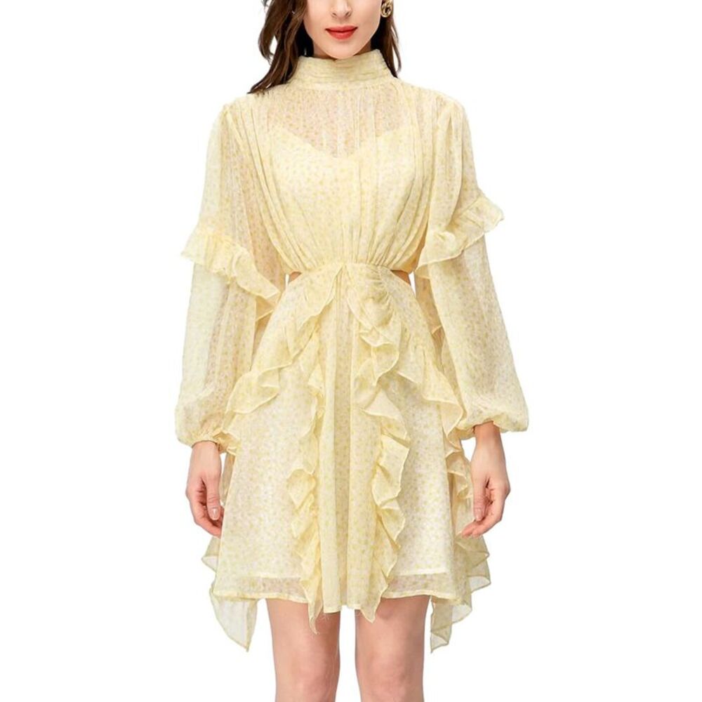 Burryco Womens Long Sleeve Mini Dress